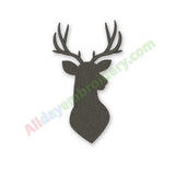 Deer head embroidery design