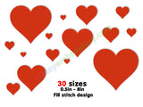 Heart machine embroidery design