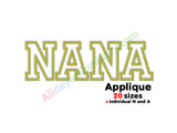 NANA applique embroidery designs