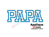 PAPA machine embroidery design