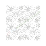 Snowflake quilt block embroidery